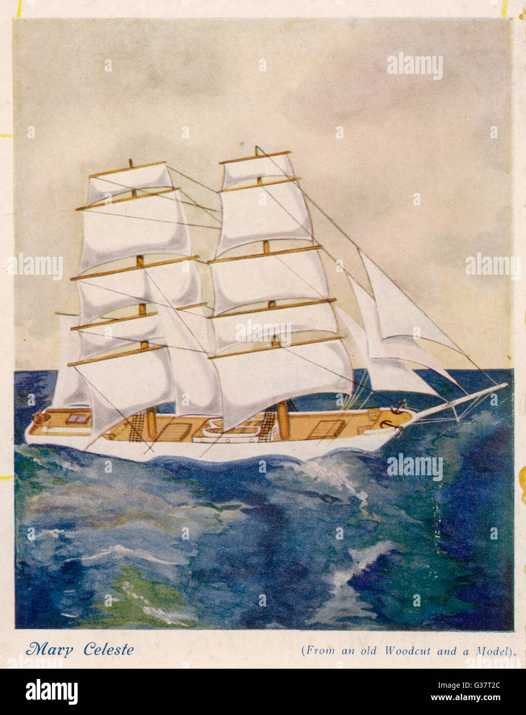 La nave è stata incontrata dal 'dei gratia" Data: 5 dicembre 1872 Foto Stock