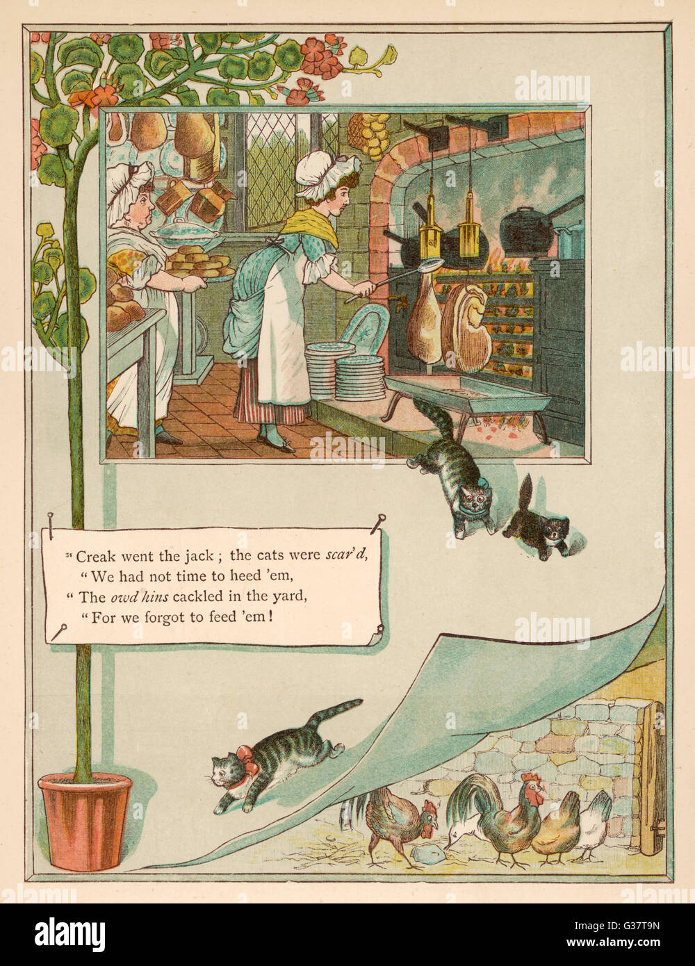 CUCINA INGLESE PAESE Foto Stock