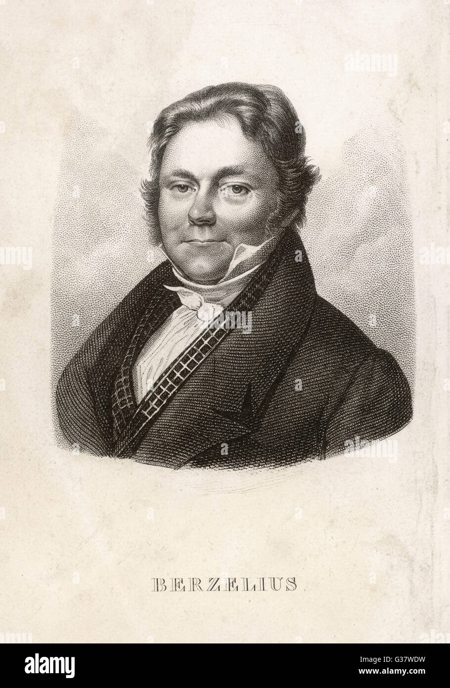 JONS JAKOB BERZELIUS chimico svedese data: 1779 - 1848 Foto Stock