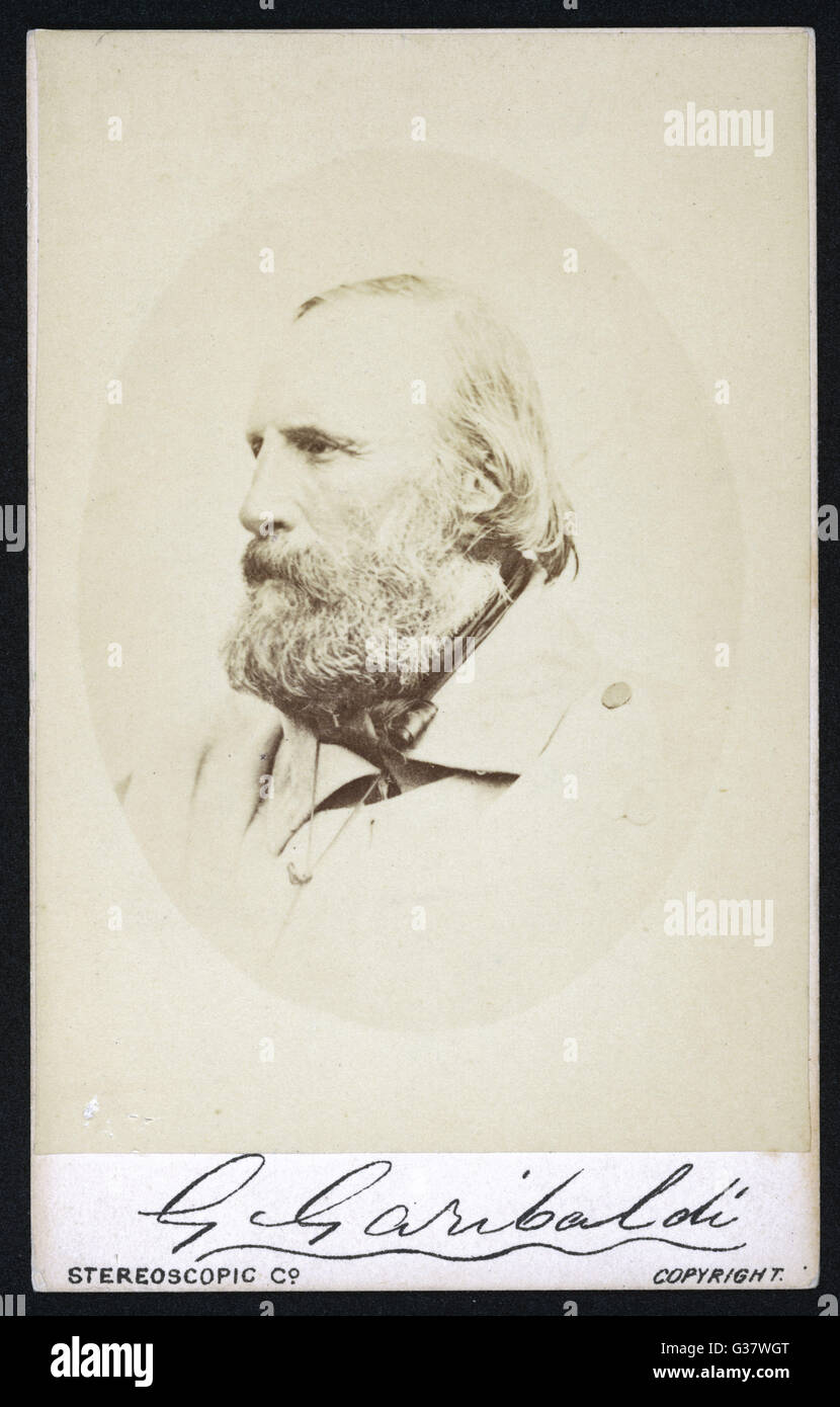GIUSEPPE GARIBALDI Foto Stock