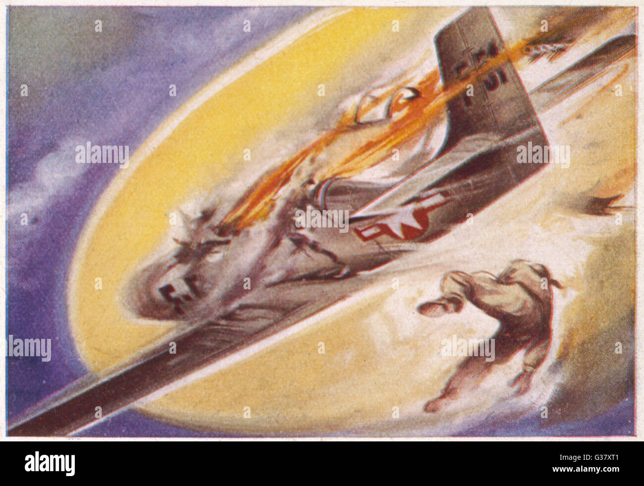 UFO: Il capitano Thomas Mantell incontra un enorme UFO, 1948. Foto Stock