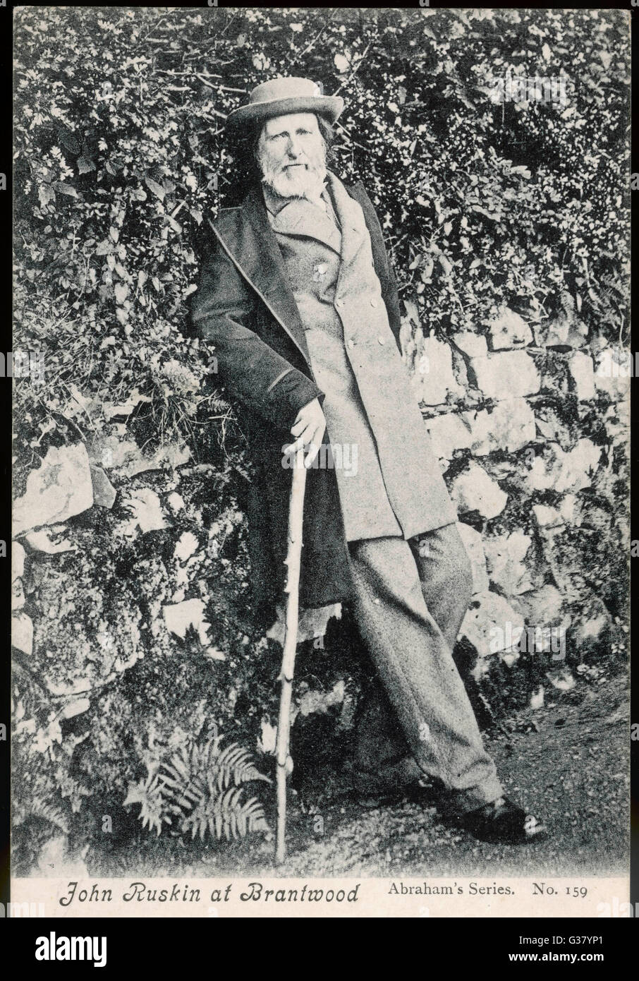JOHN RUSKIN arte inglese critico e scrittore a Brantwood data: 1819 - 1900 Foto Stock
