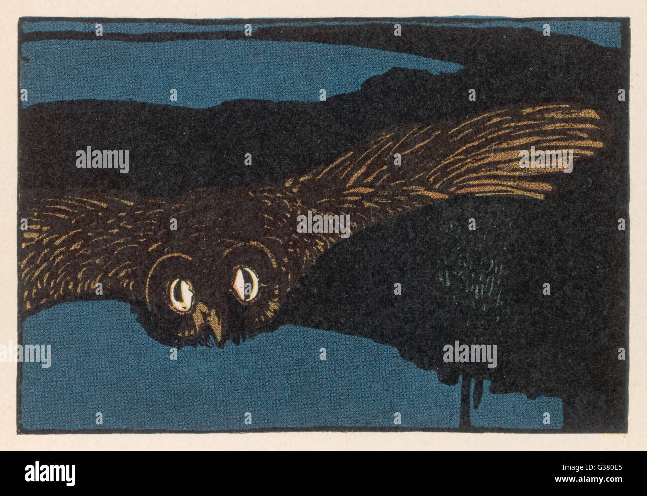 The Owl in Grimms' Fairy Tales Foto Stock
