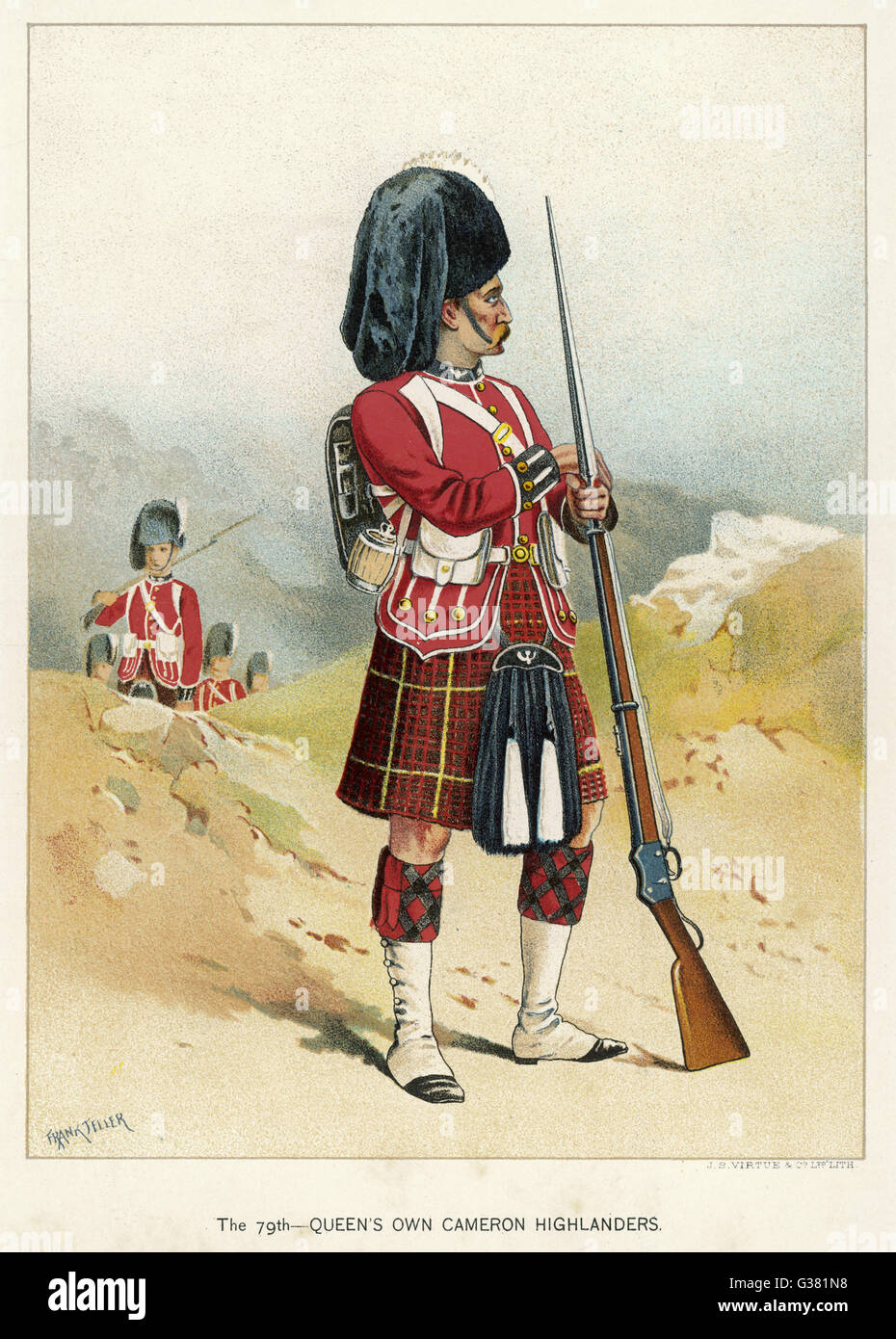 CAMERON HIGHLANDERS Foto Stock