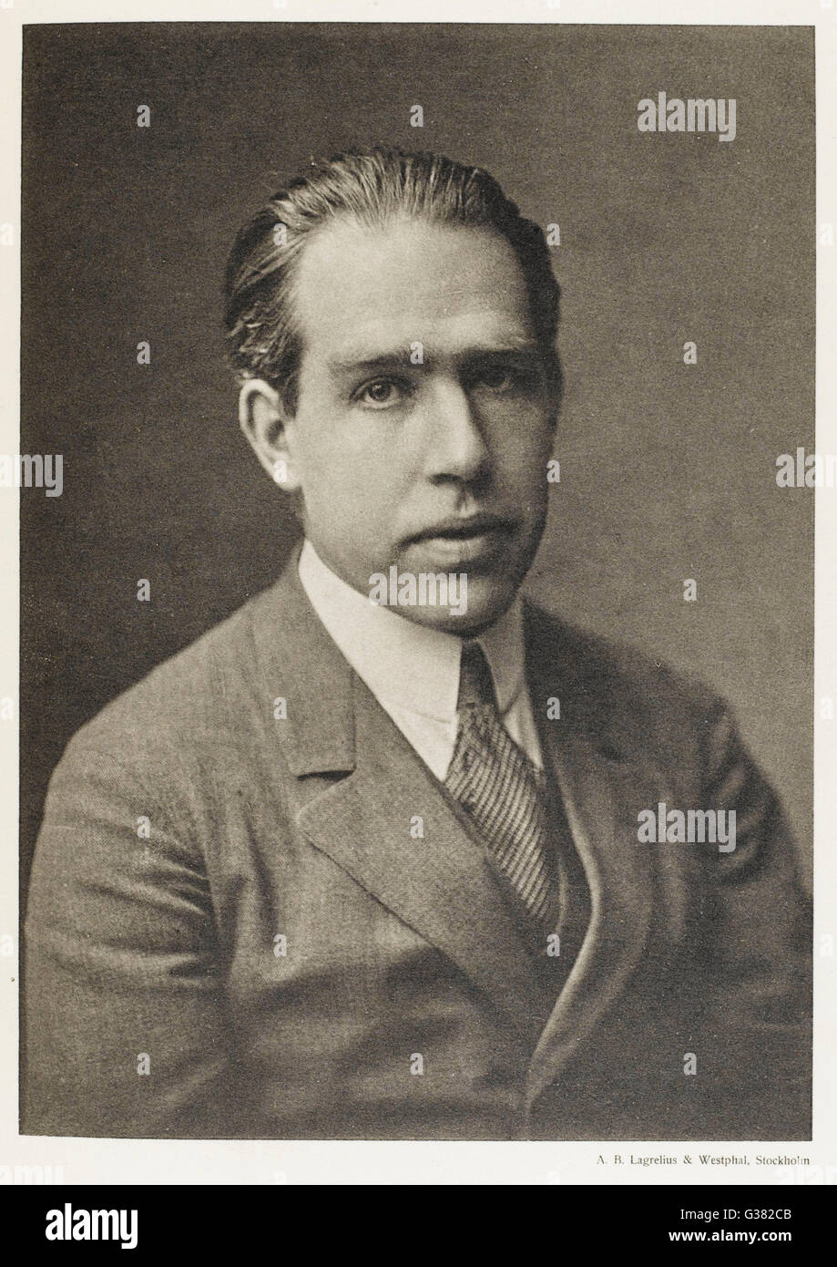 NIELS HENRIK DAVID BOHR fisico danese data: 1885 - 1962 Foto Stock