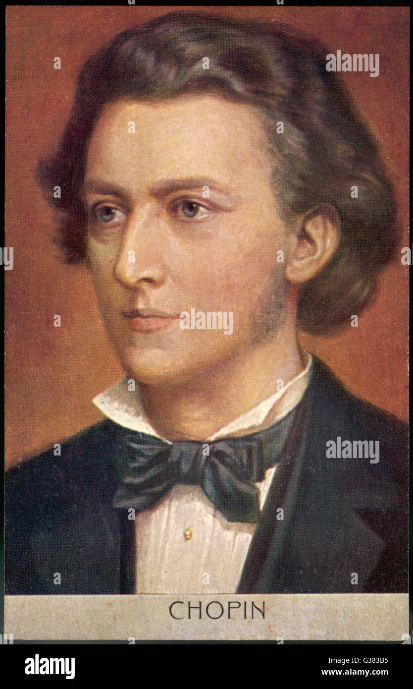 FREDERIC CHOPIN musicista polacco data: 1810 - 1849 Foto Stock