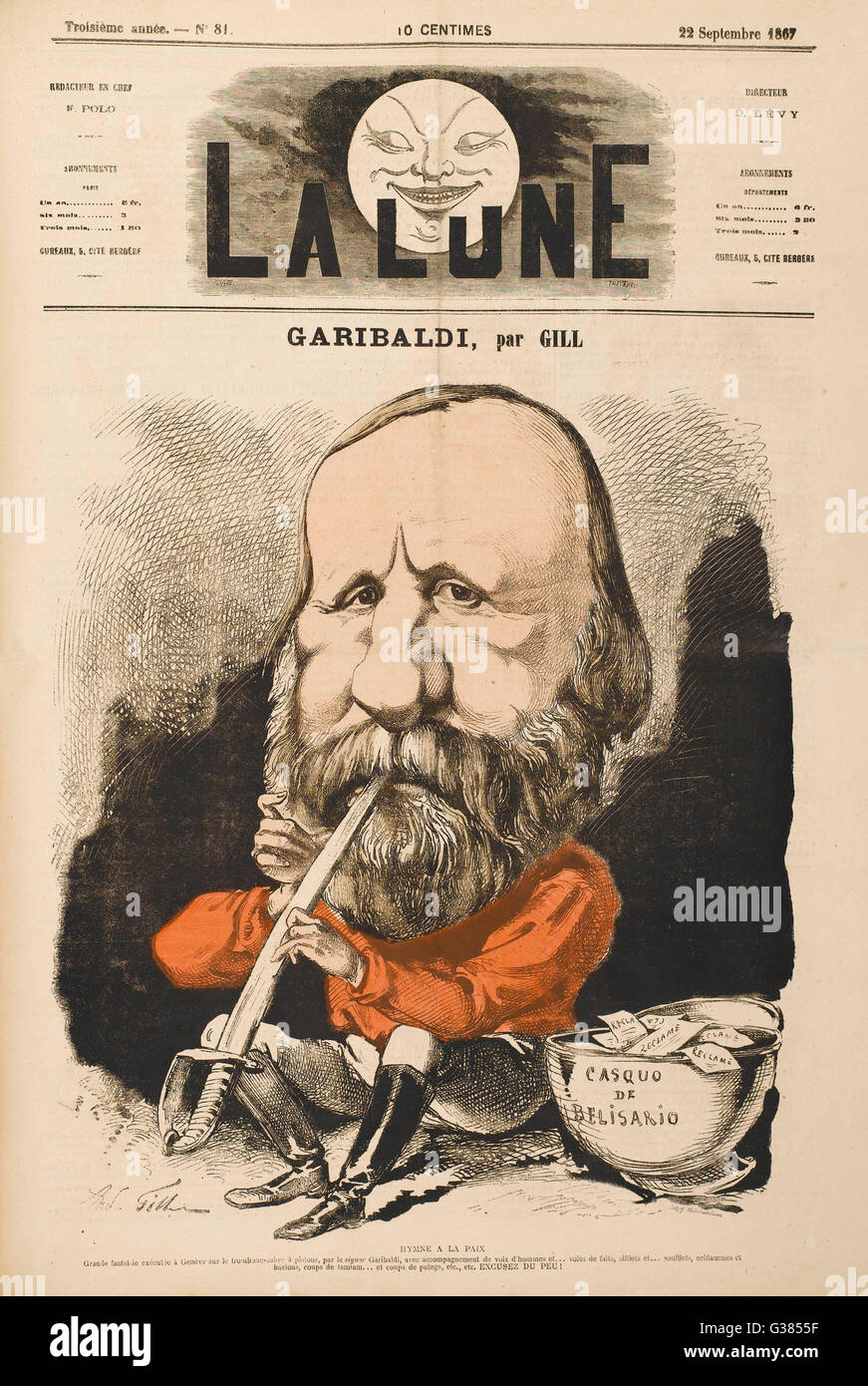 GIUSEPPE GARIBALDI Foto Stock