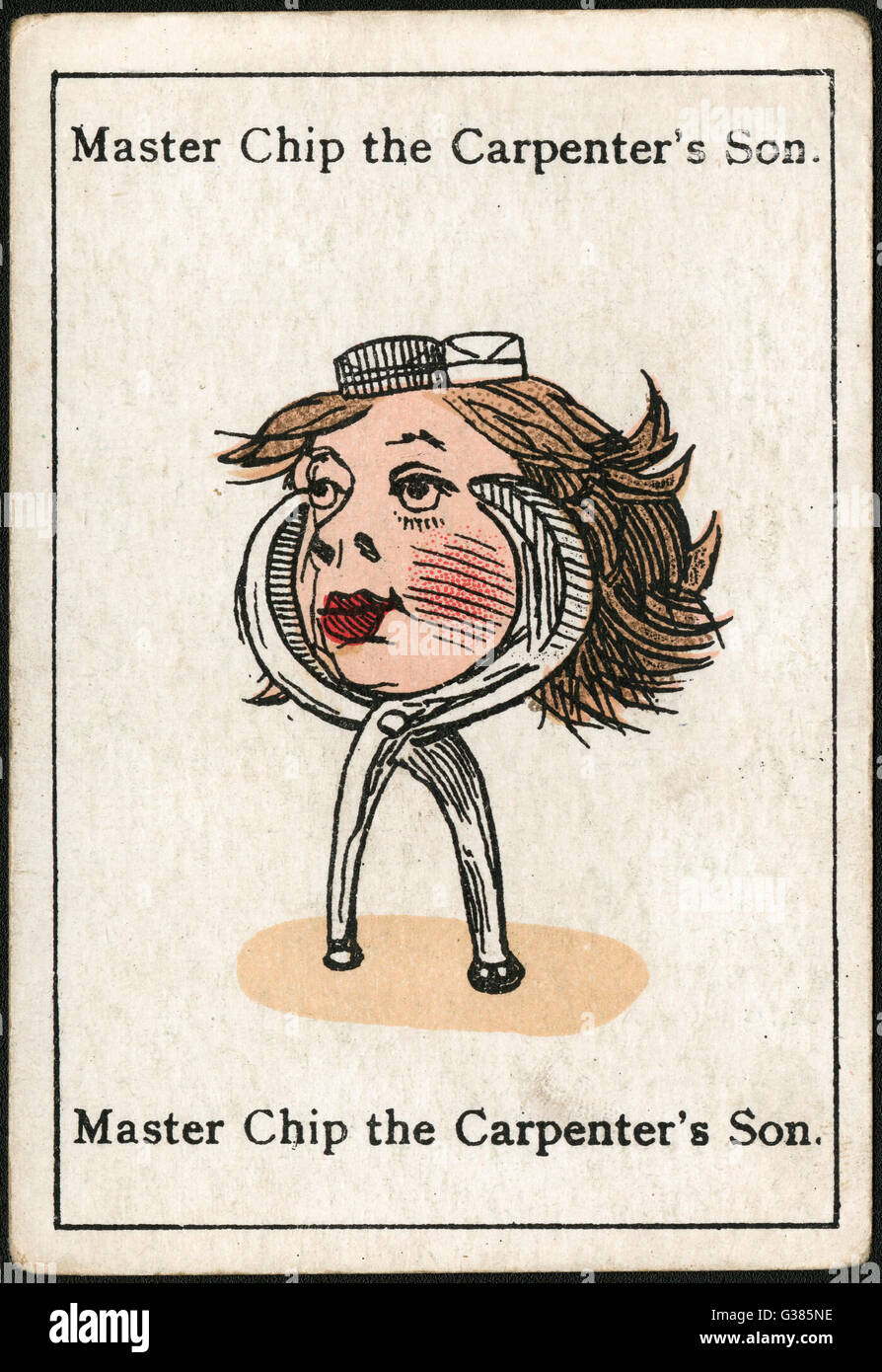 Master Chip figlio del carpentiere, da "Famiglie felici" ideato in Gran Bretagna dal sig. Jacques nel 1861 Data: 1861 Foto Stock