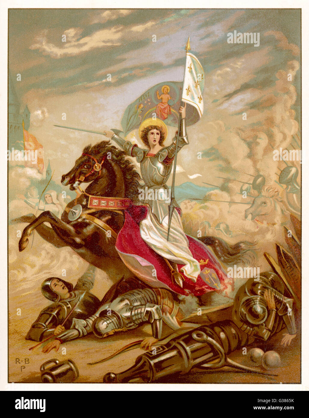Jeanne D'Arc - Giovanna d'Arco - Idealised Foto Stock