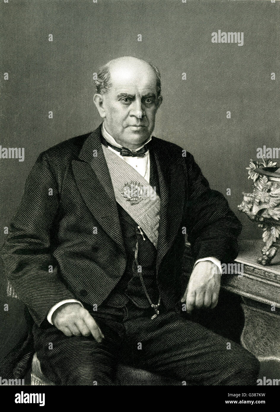 DOMINGO Faustino Sarmiento statista argentino e Presidente 1868 - 1874 Data: 1811 - 1888 Foto Stock