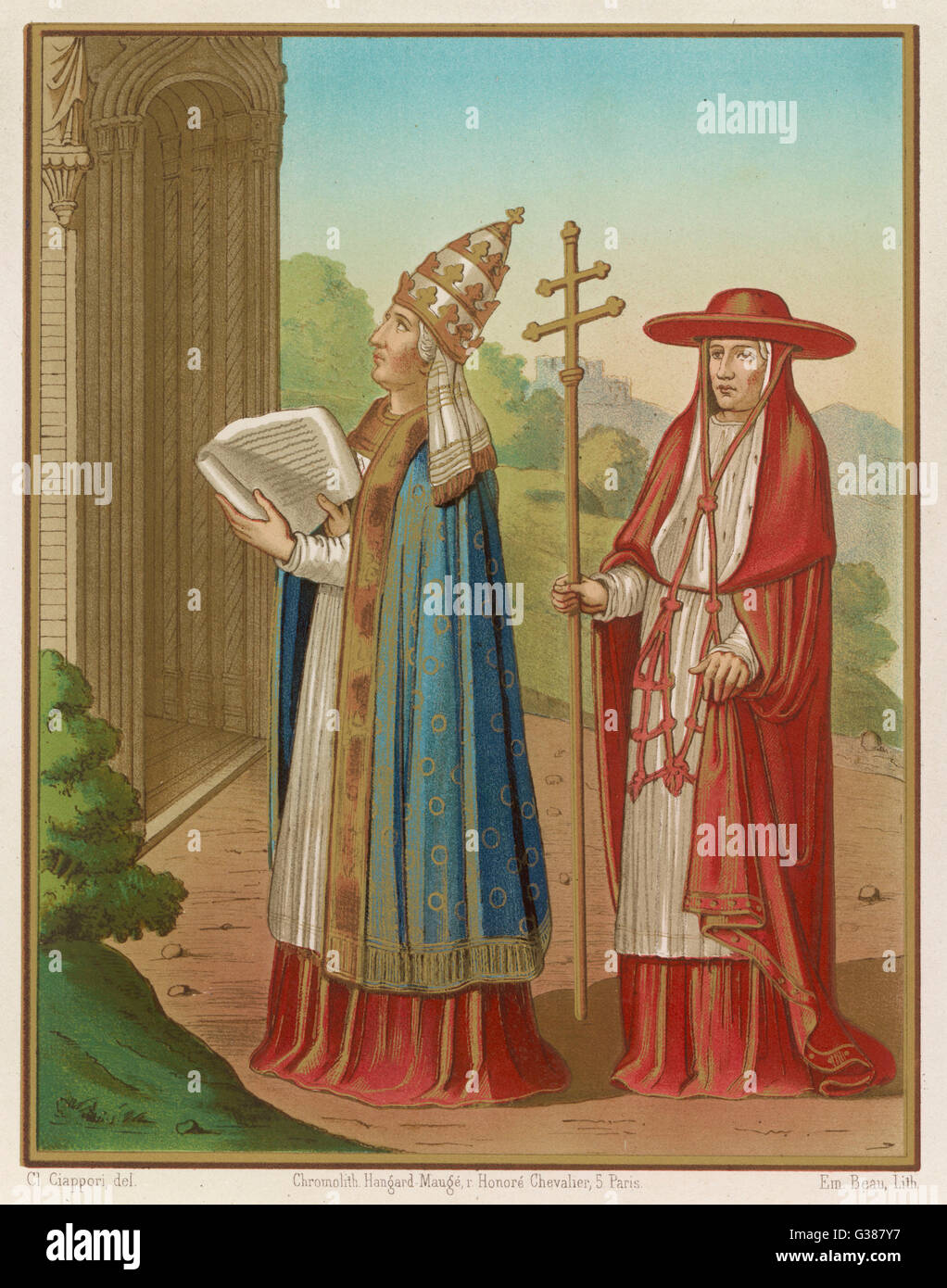 San Pietro Apostolo in Papa il costume Data: XV secolo Foto Stock