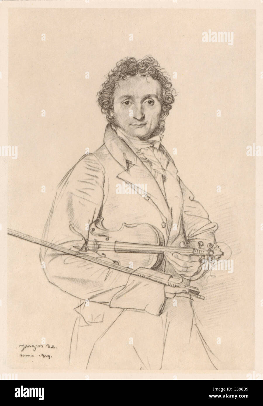 PAGANINI (INGRES) Foto Stock