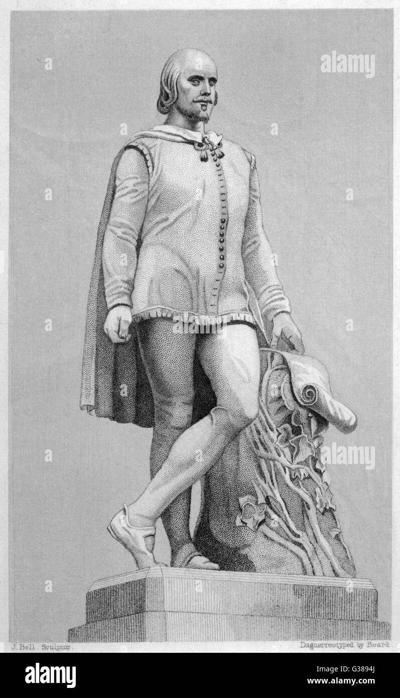 Shakespeare - Campana - scultura Foto Stock