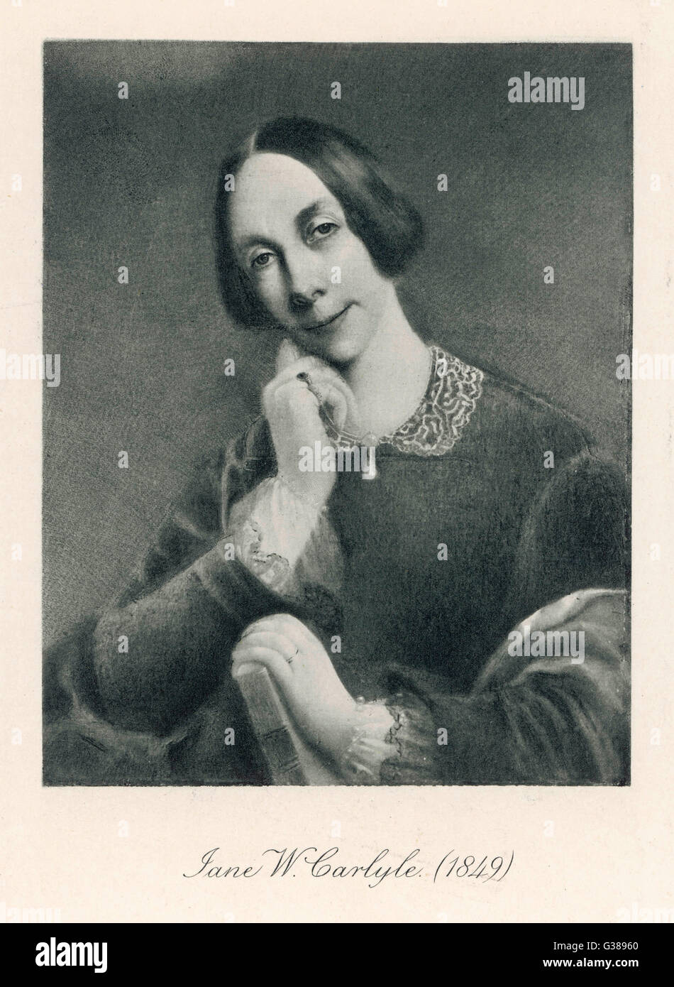 JANE Welsh Carlyle moglie di Thomas Carlyle data: 1801 - 1866 Foto Stock