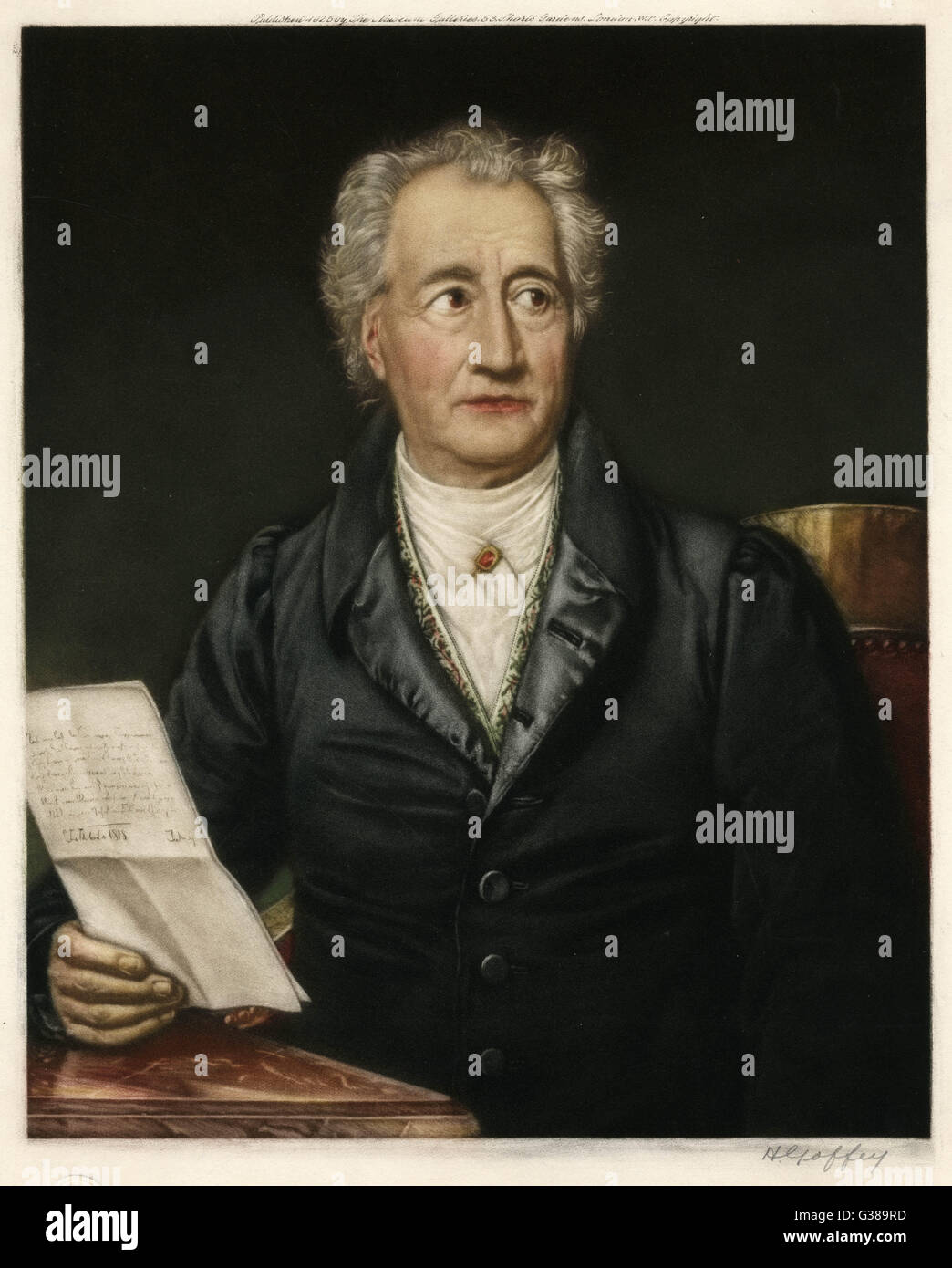 Johann Wolfgang von Goethe Foto Stock