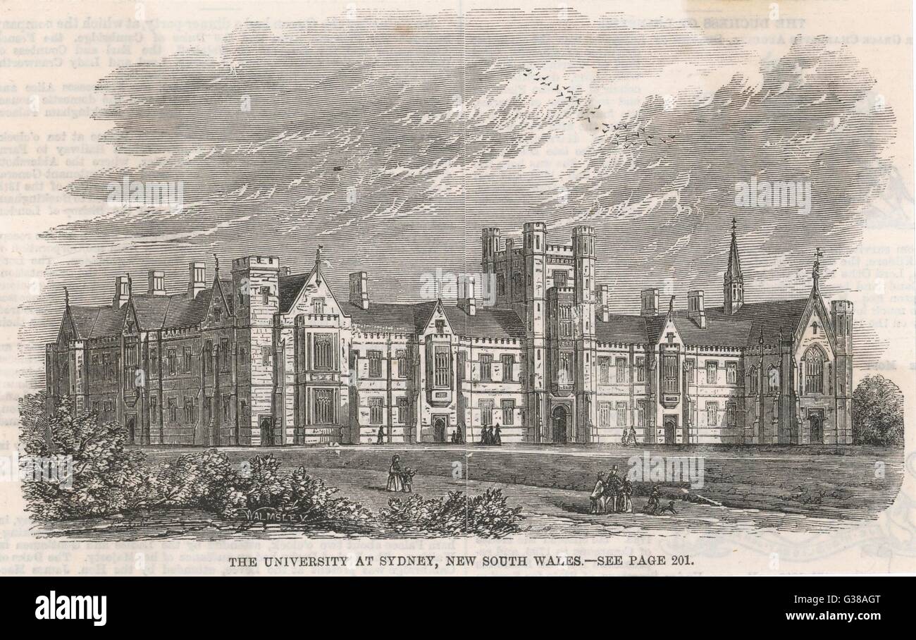 UNIVERSITÀ DI SYDNEY/1859 Foto Stock