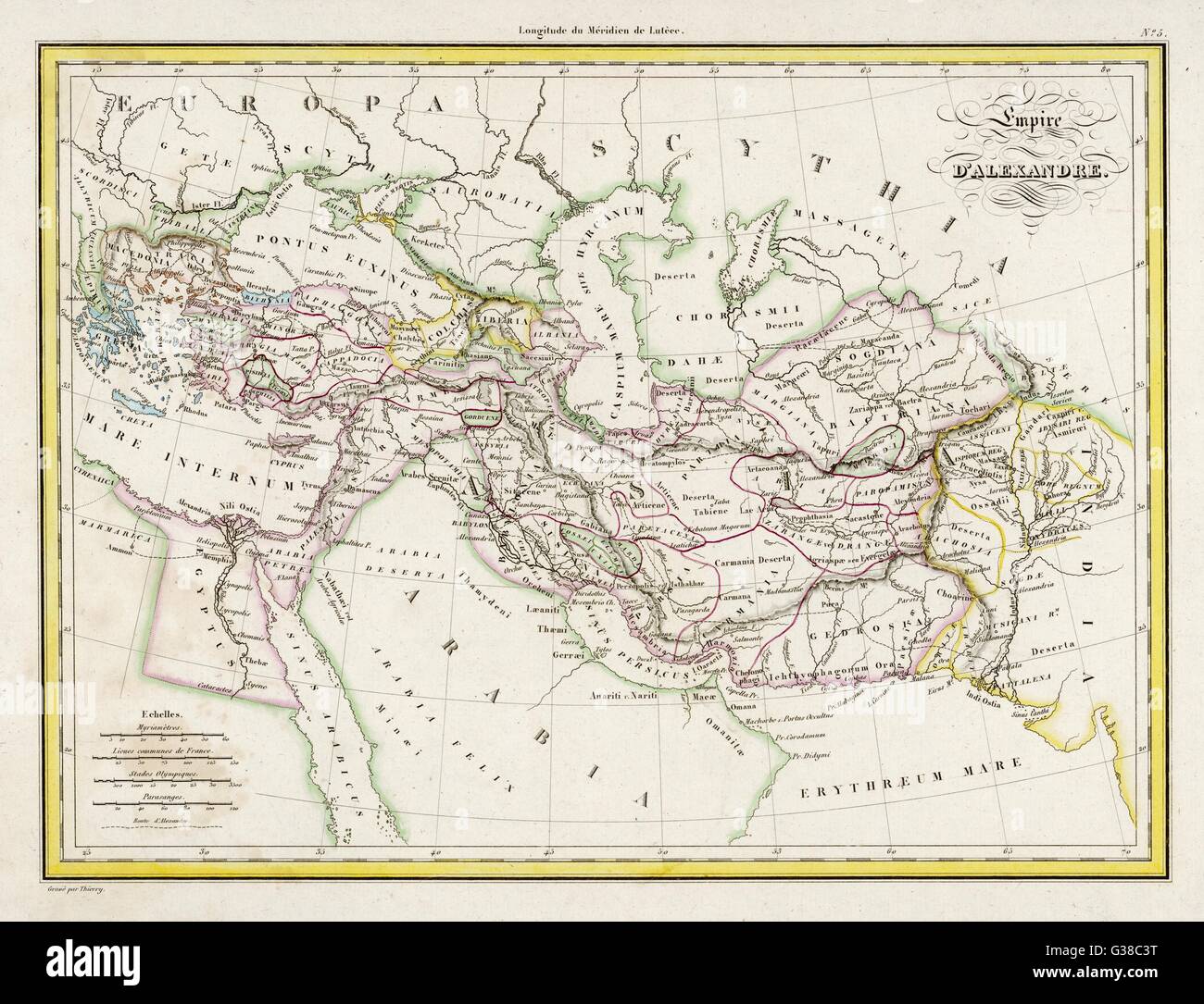 MAPPA/EUROPA/GRECIA 323BC Foto Stock