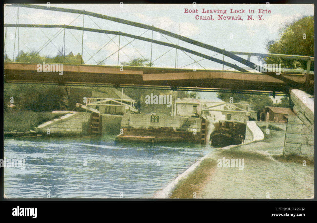 Erie Canal, Newark Foto Stock