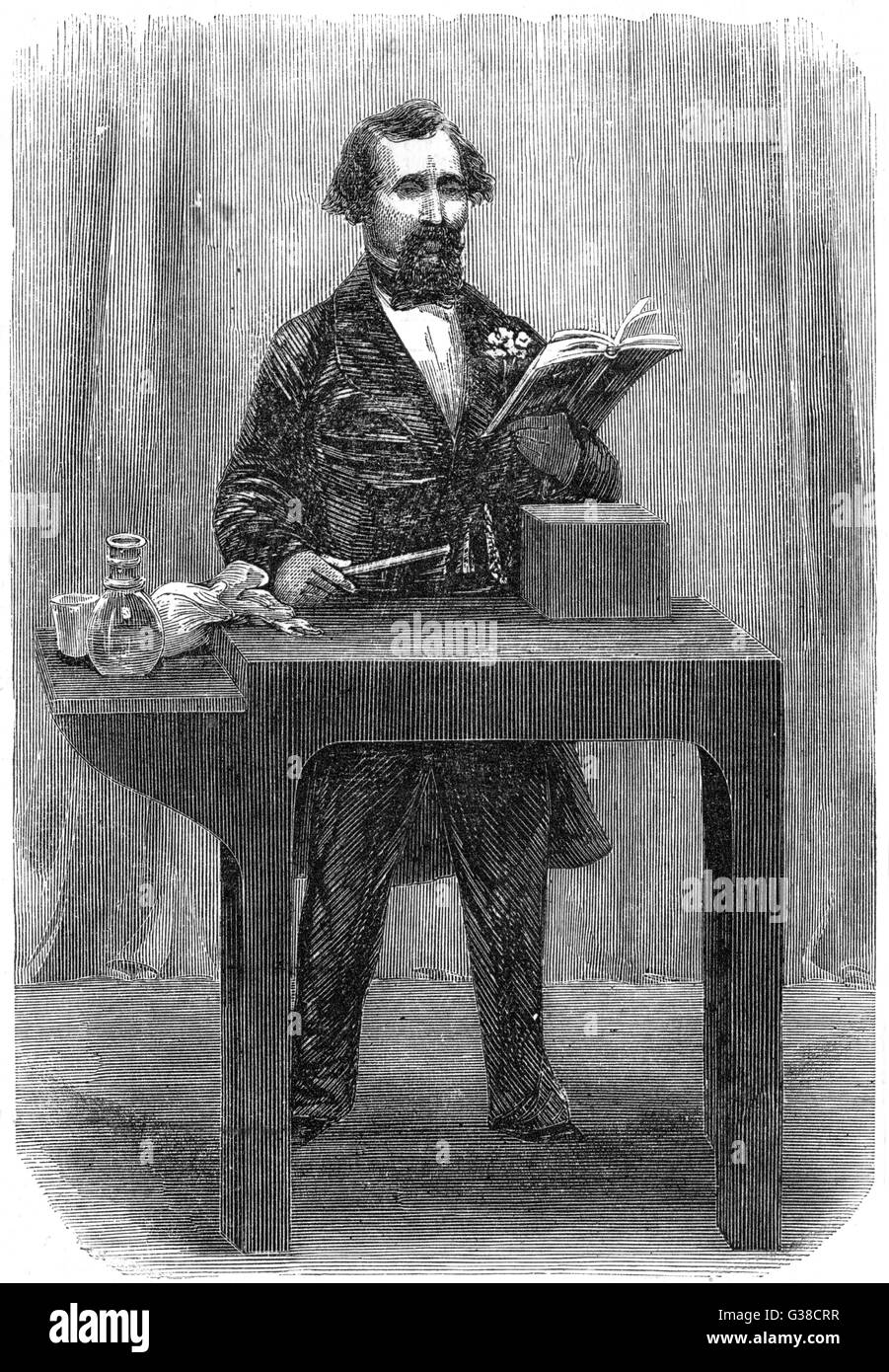 CHARLES DICKENS (1812 - 1870) Dickens lettura " La storia del piccolo Dombey' a St Martin's Hall nel 1858. Data: 1858 Foto Stock