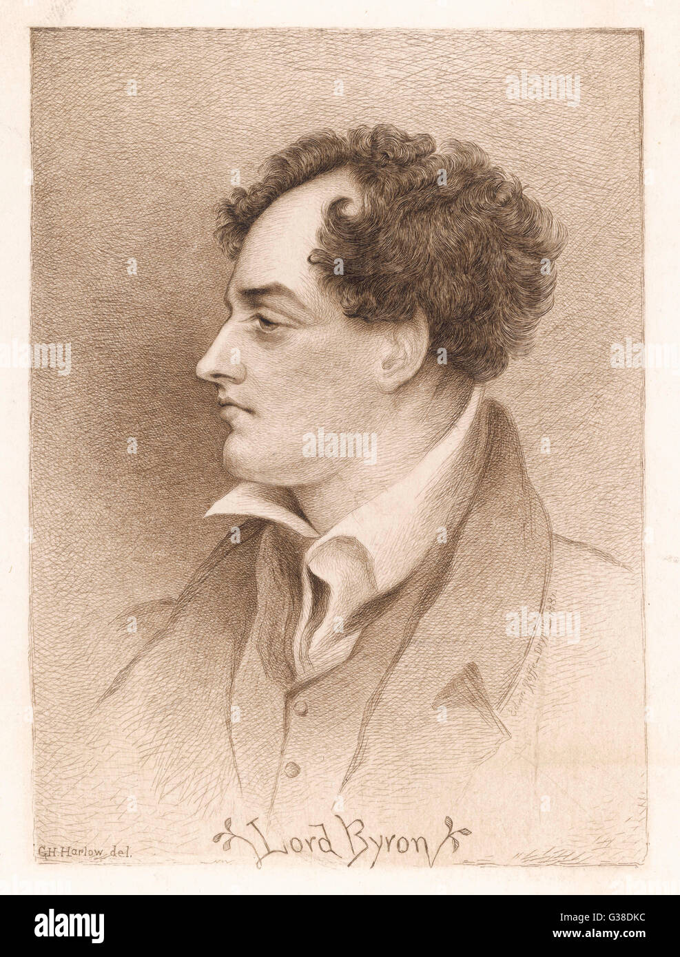 Lord Byron Foto Stock