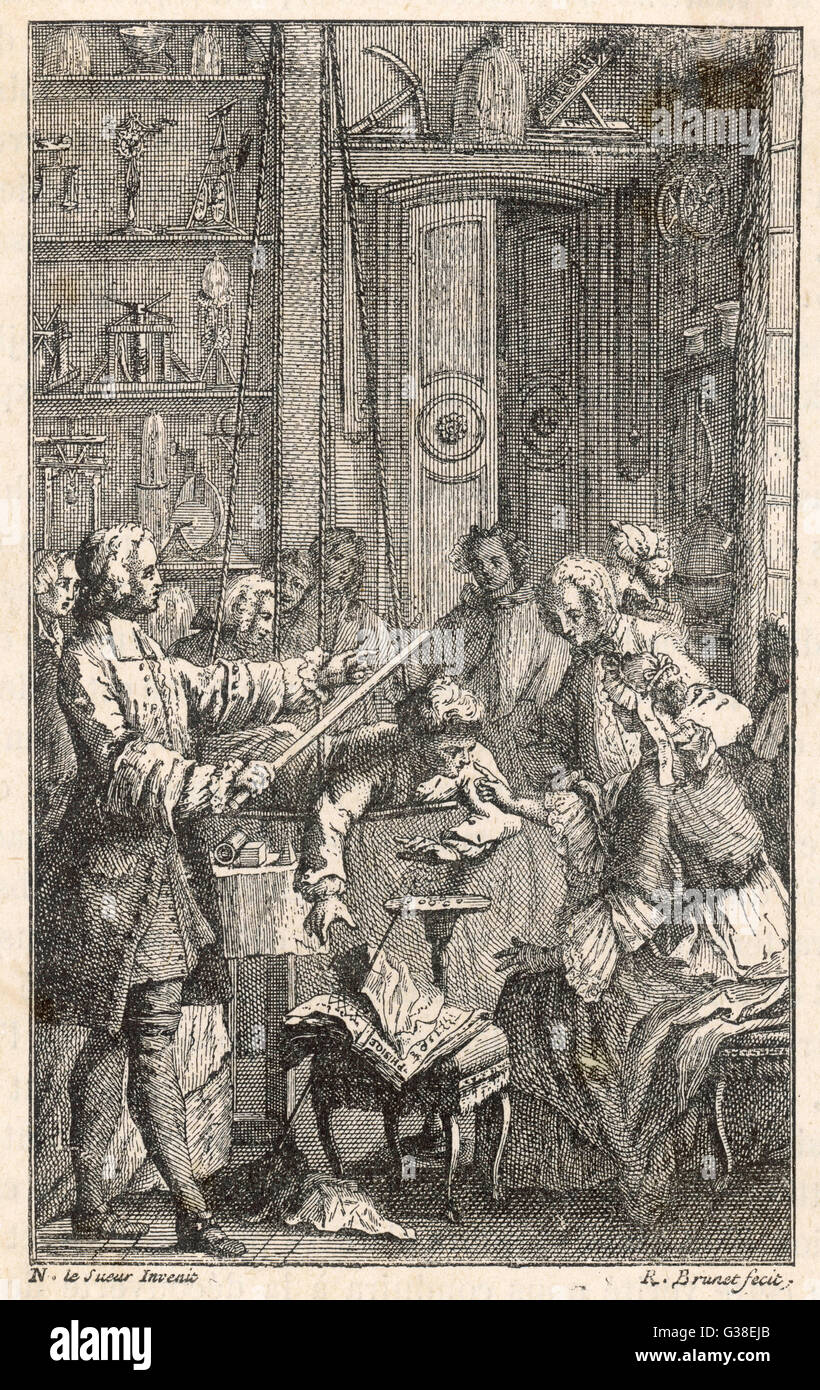 ESPERIMENTO NOLLET Foto Stock