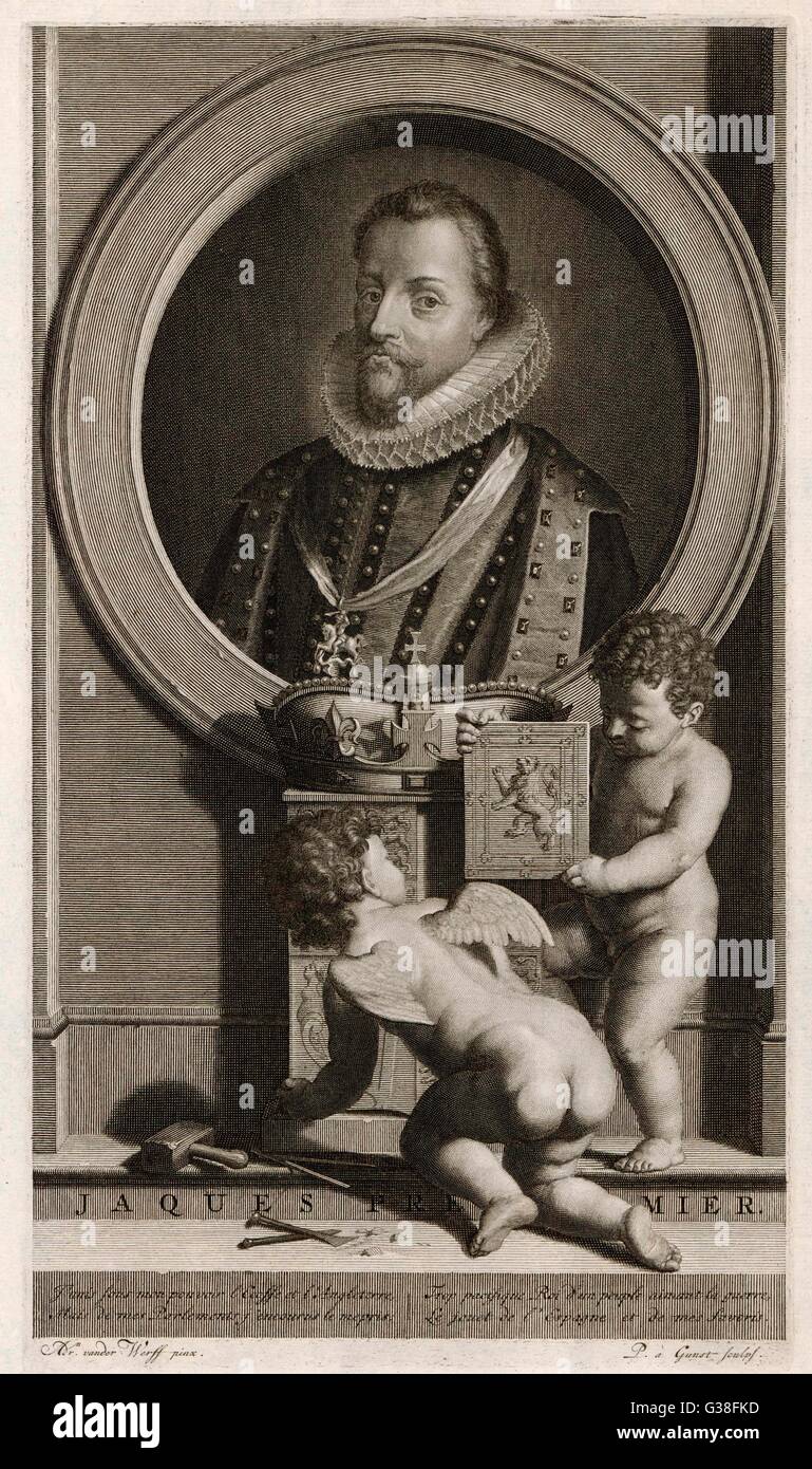 JAMES I/VAN DER WERFF Foto Stock