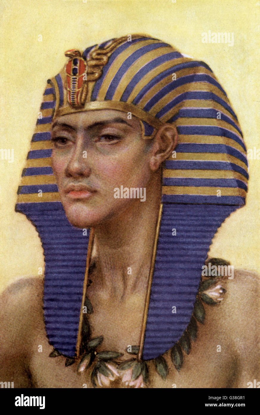 AKHENATON anche noto come Amenhotep IV o Amenofi IV righello egiziano, ha iniziato una nuova religione di Aton, il disco sun Data: R 1379 - 1362 BC Foto Stock