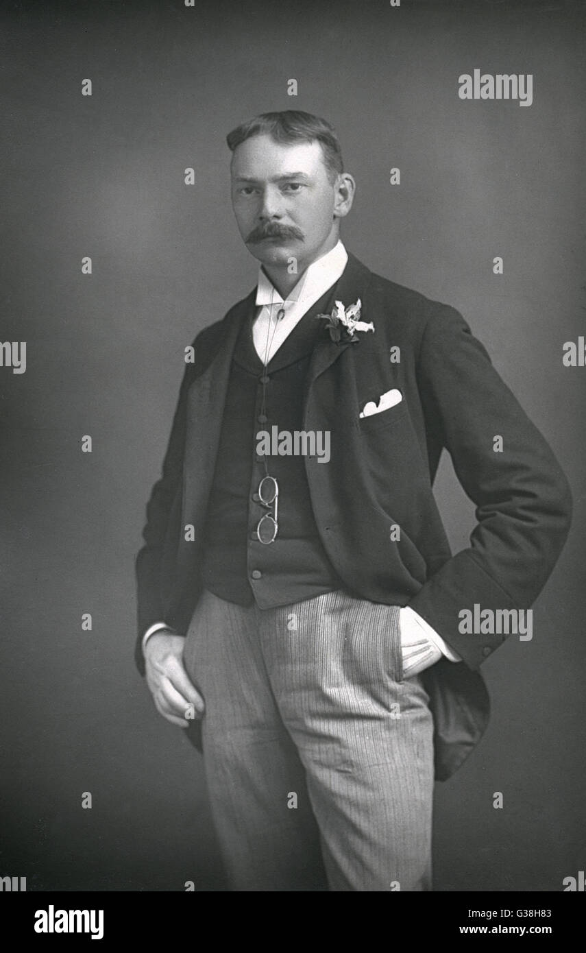 Girolamo K.JEROME autore di "Tre Uomini in Barca" e molto altro data: 1859 - 1927 Foto Stock