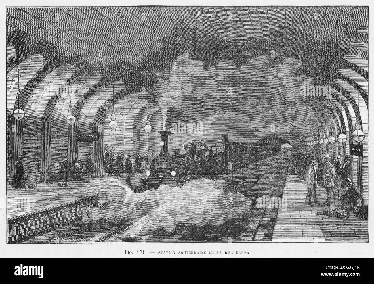 La stazione della metropolitana di Baker Street, Londra Foto Stock