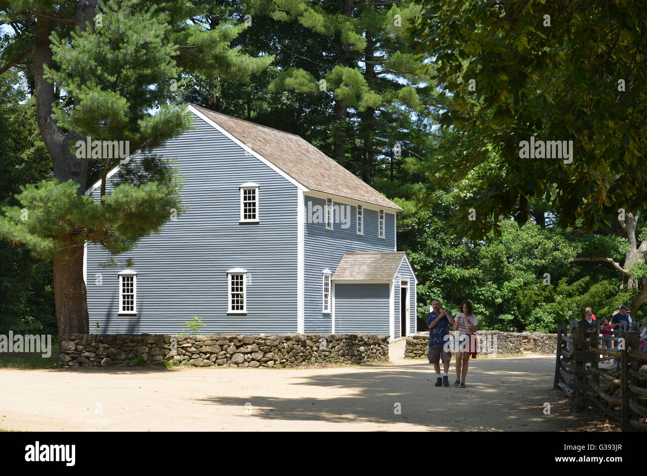 Paese-museo, Old Sturbridge Village, Massachusetts, STATI UNITI D'AMERICA Foto Stock