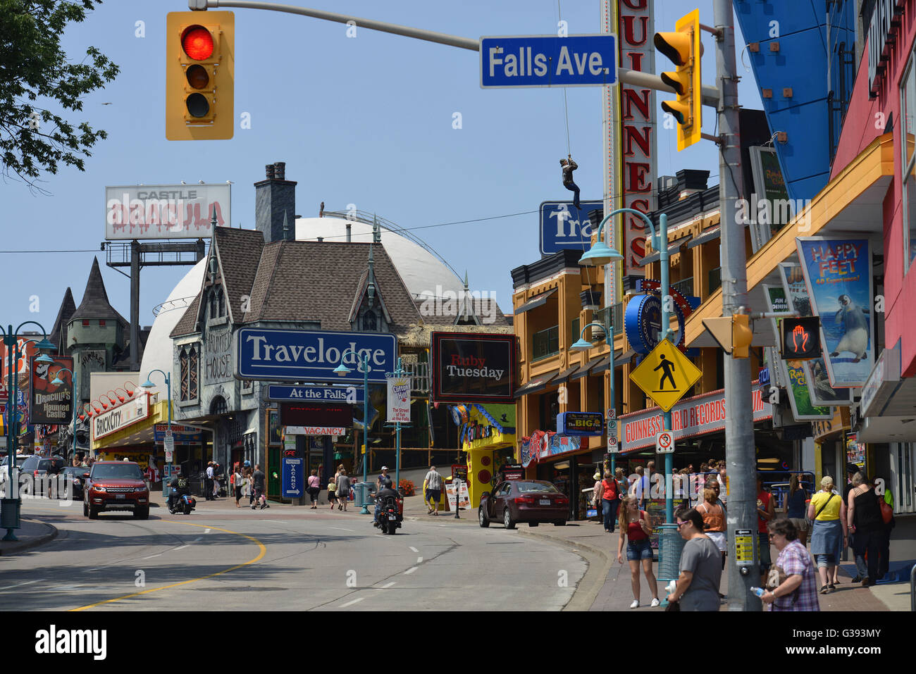 Falls Avenue, Niagara Falls, Ontario, Canada Foto Stock