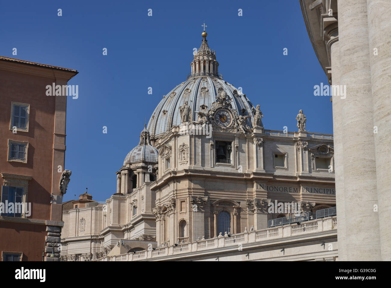 Kuppel, Petersdom, Vatikanstadt Foto Stock
