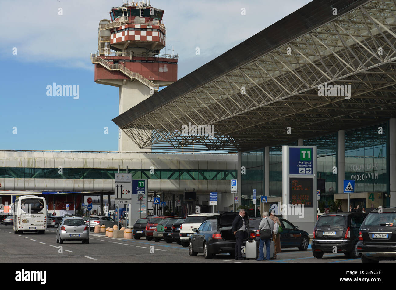 Flughafen, Fiumicino, Rom, Italien Foto Stock