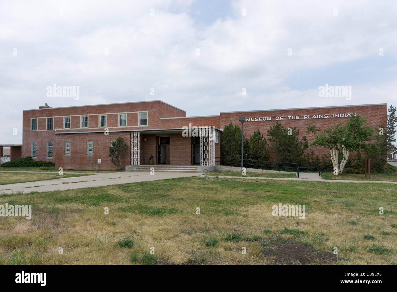 Il Museo degli indiani delle pianure sulla Blackfeet Reservation a Browning, Montana. Foto Stock