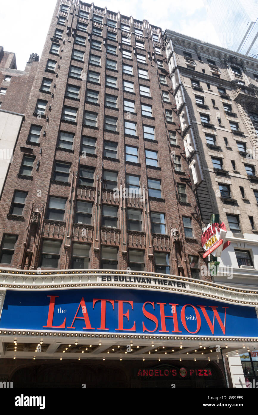 Ed Sullivan Theater, NYC Foto Stock