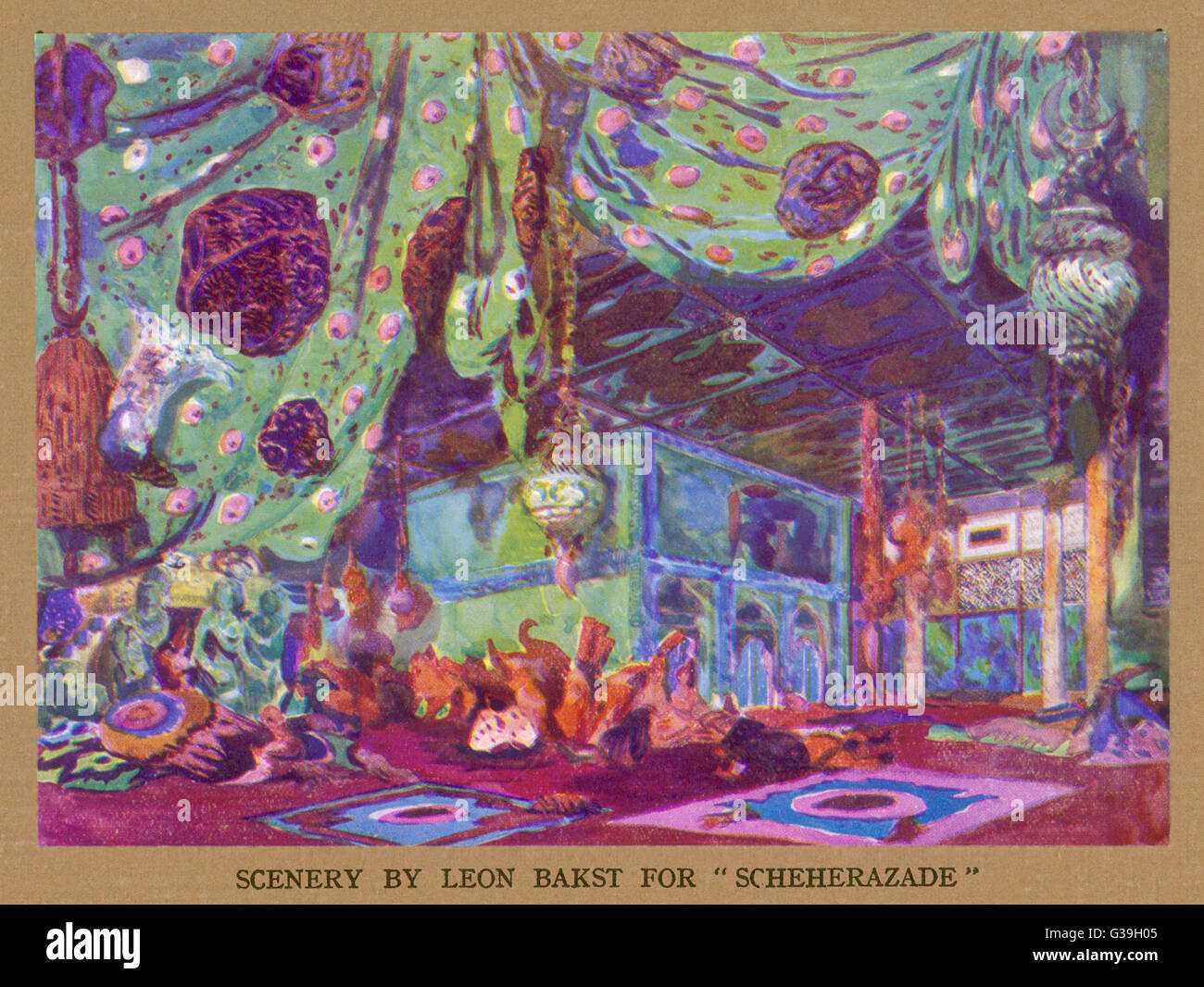Sherazade Set design da Leon Bakst Data: ca 1911 Foto Stock