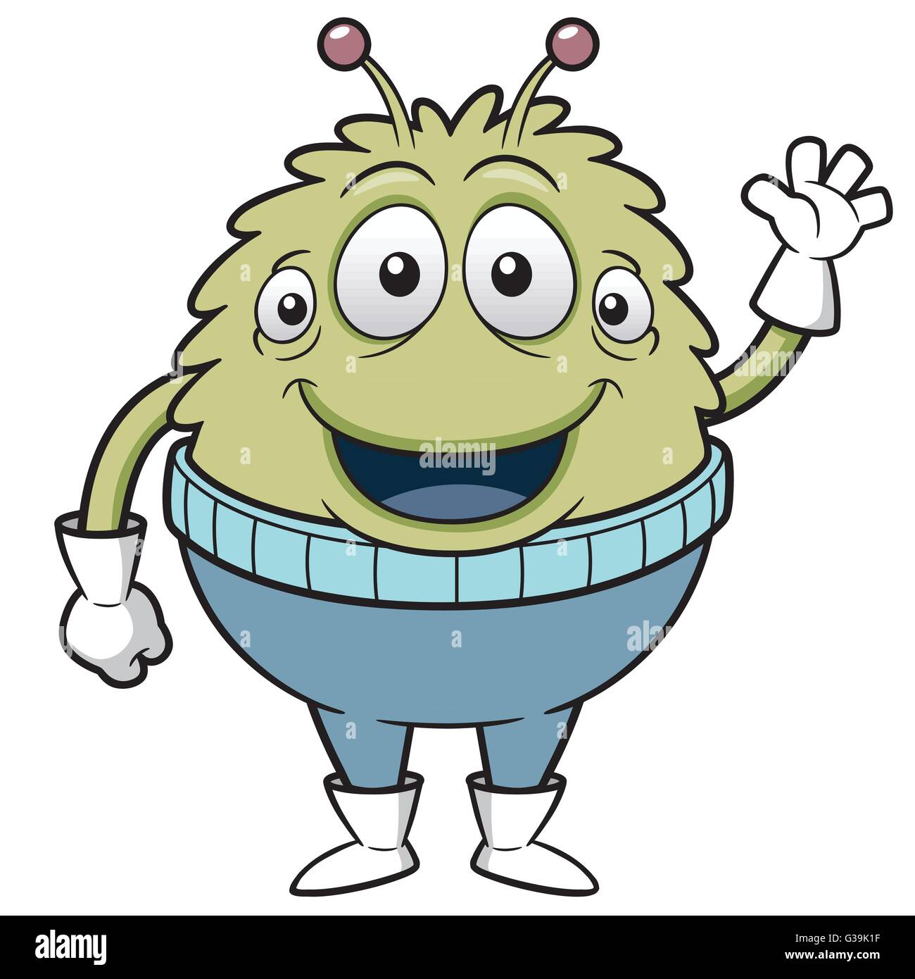 Illustrazione Vettoriale di Cartoon Monster Illustrazione Vettoriale