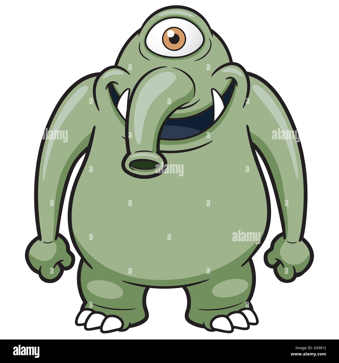 Illustrazione Vettoriale di Cartoon Monster Illustrazione Vettoriale