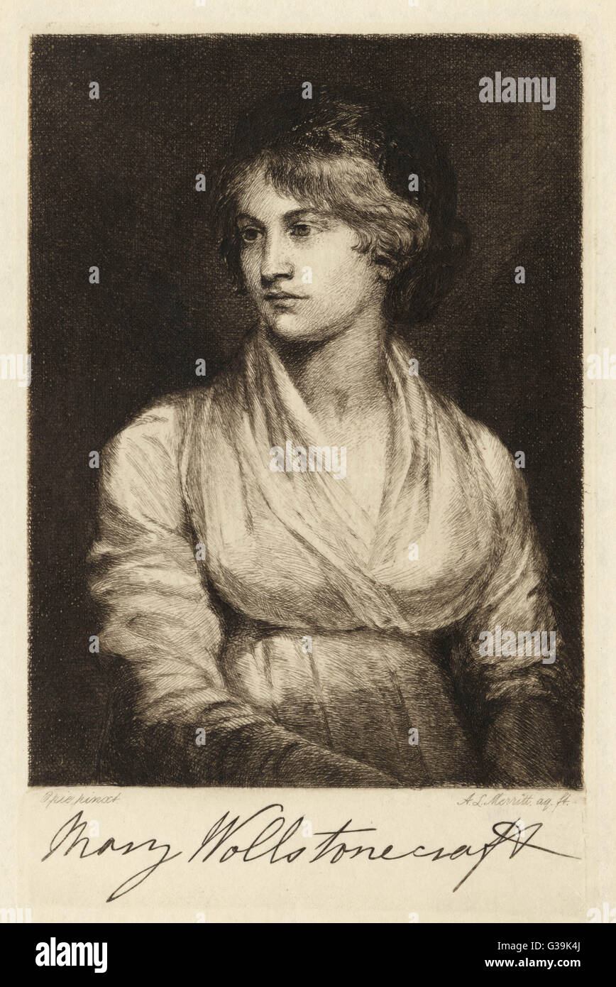 MARY Wollstonecraft Godwin scrittore, moglie di William Godwin, madre di Mary Shelley data: 1759 - 1797 Foto Stock