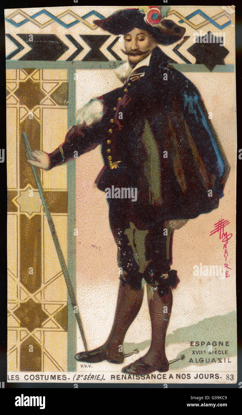 SPAGNOLO UOMO 17C Foto Stock