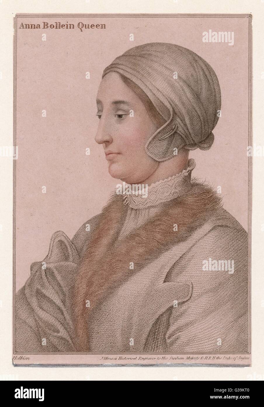 ANNE BOLEYN seconda regina di Henry VIII da 1533 - 1536 Data: 1507? - 1536 Foto Stock