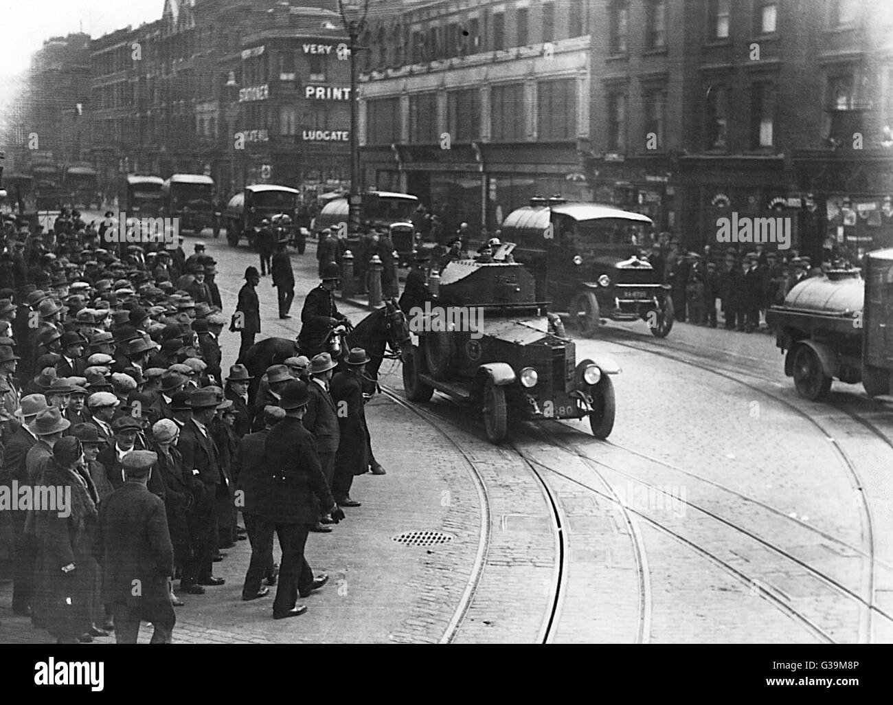 AUTO BLINDATE/DA SCIOPERO Foto Stock