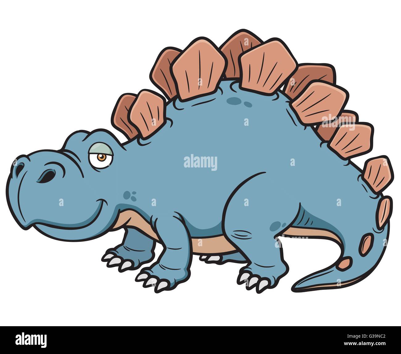 Illustrazione Vettoriale di Cartoon Dinosaur Illustrazione Vettoriale