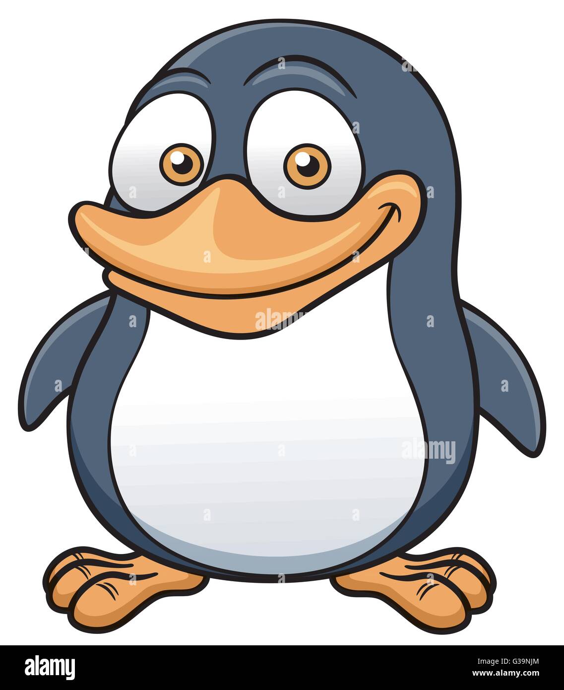 Illustrazione Vettoriale del pinguino cartoon Illustrazione Vettoriale
