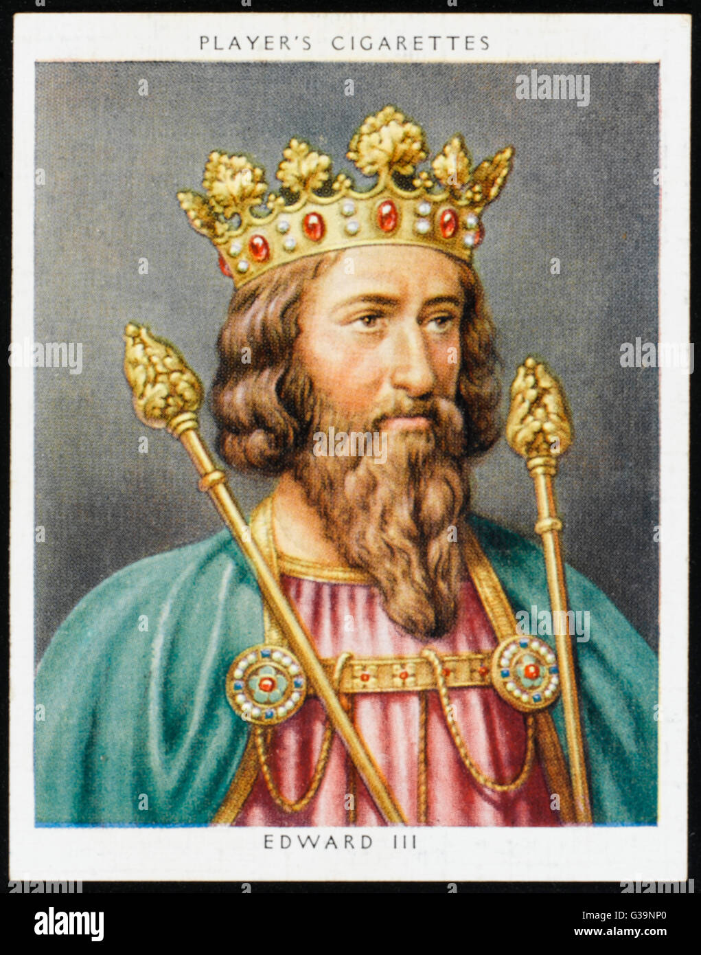 Il re Edoardo III regnava 1327 - 1377 Data: 1312 - 1377 Foto Stock