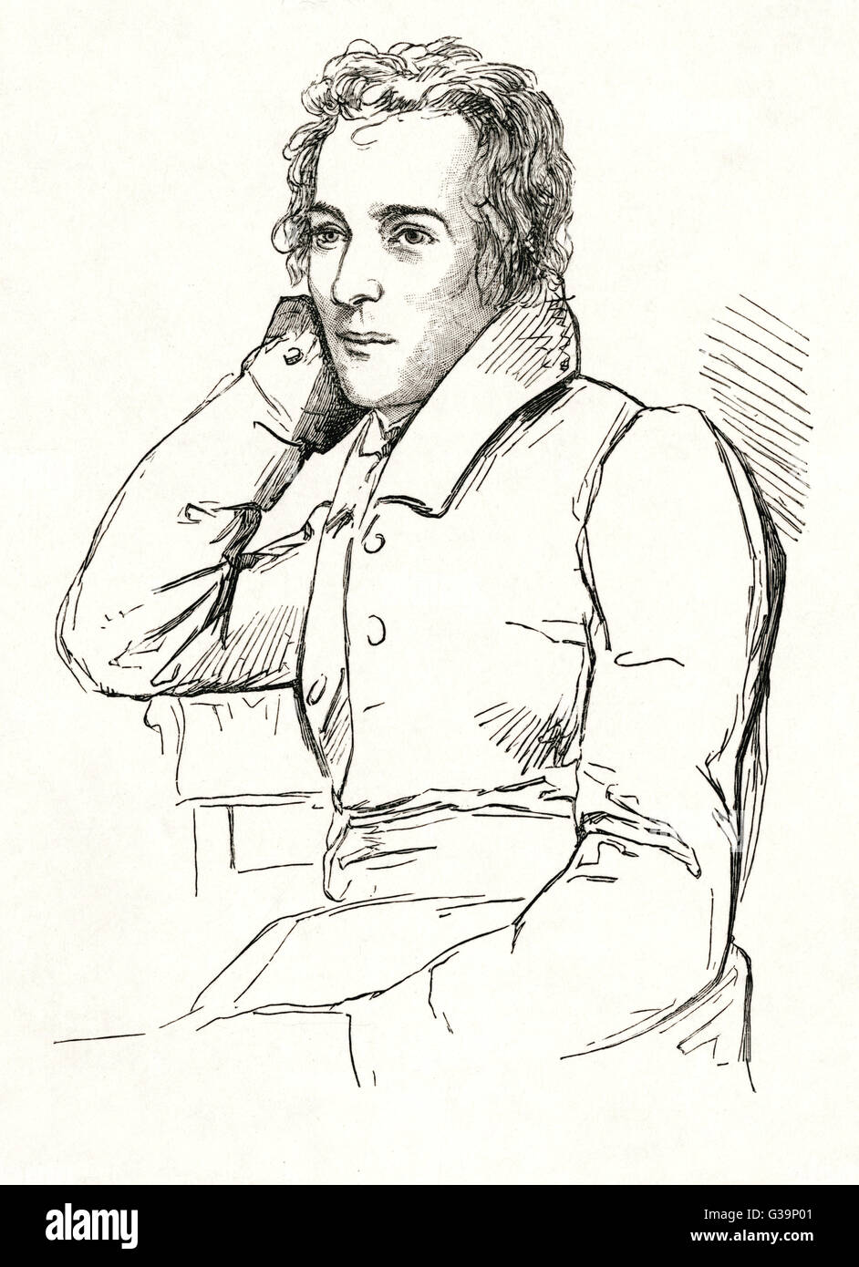 HEINRICH HEINE poeta tedesco e un critico come un giovane uomo data: 1797 - 1856 Foto Stock