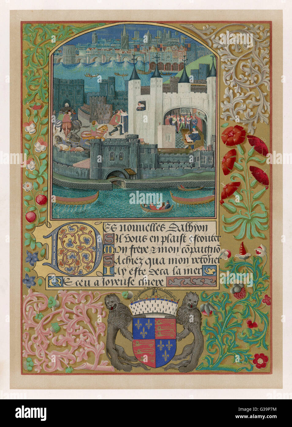 Manoscritto - Duca di Orleans Foto Stock