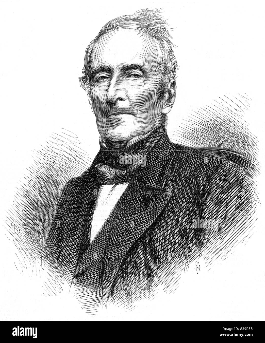 ALPHONSE-MARIE-LOUIS DE PRAT DE LAMARTINE Foto Stock