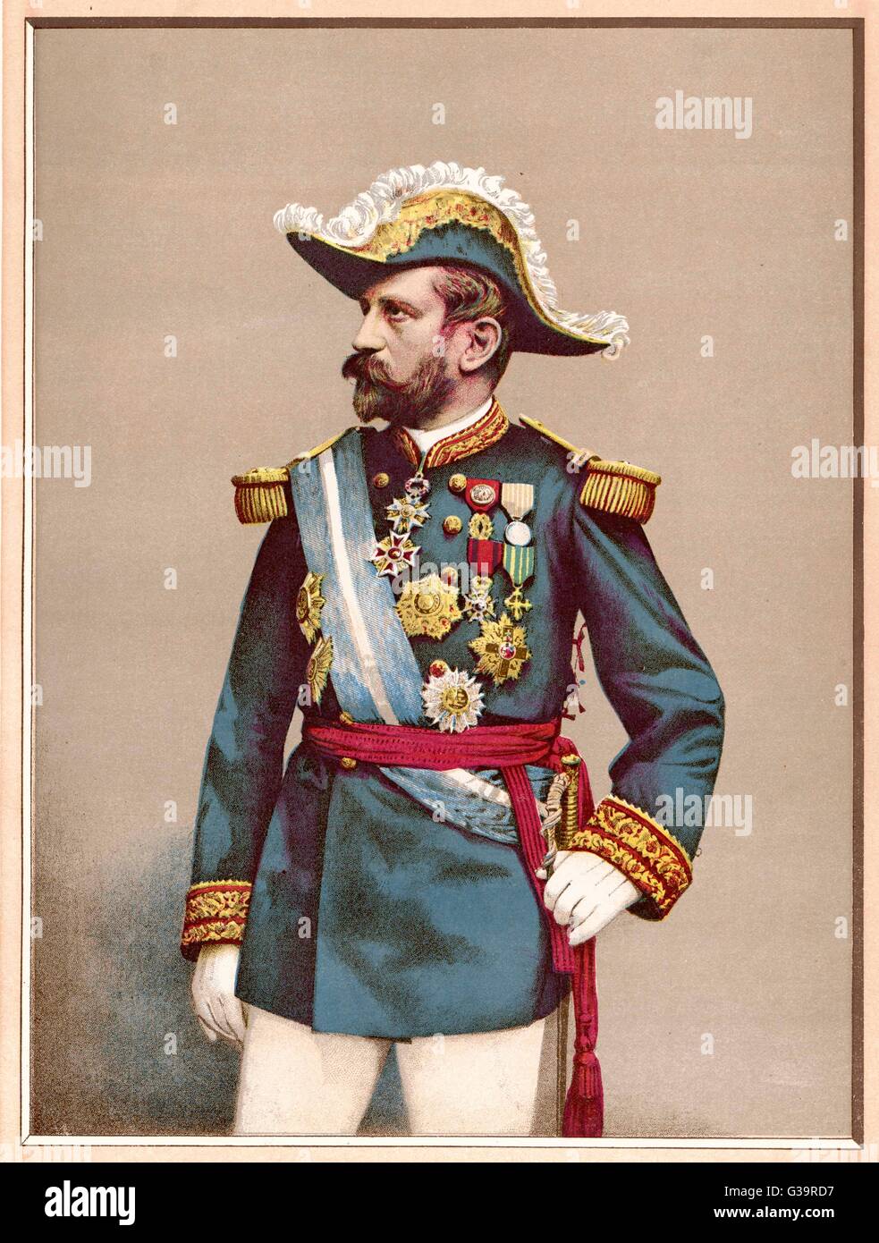 GEORGES-ERNEST-JEAN-MARIE BOULANGER francese generale e uomo politico nel 1889 Data: 1837 - 1891 Foto Stock