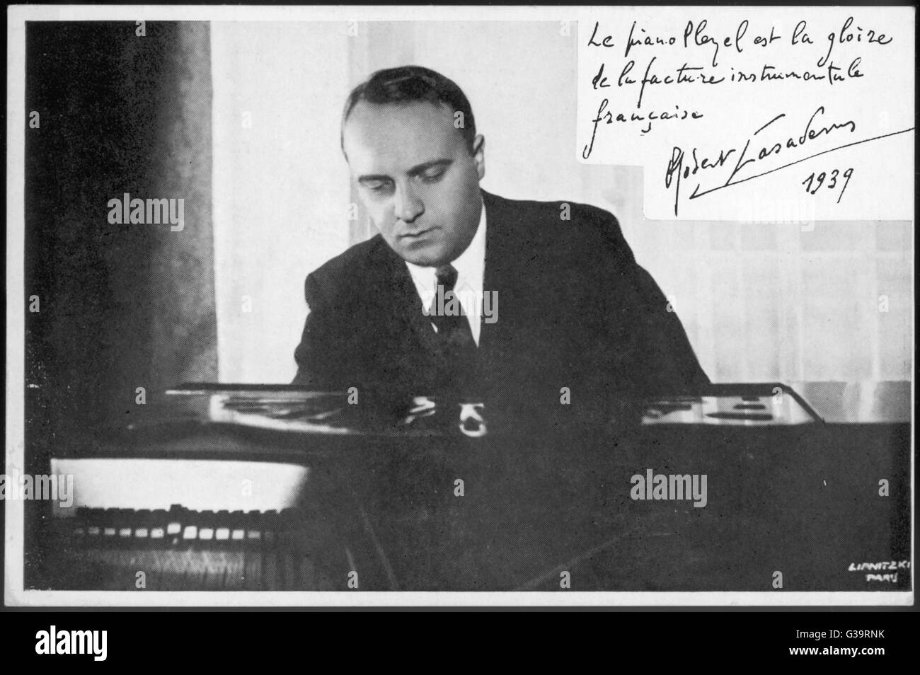 ROBERT CASADESUS musicista francese data: 1899 - 1972 Foto Stock